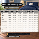 BEDDING SETS – 7-PIECE COMFORTER SET WITH SHEETS - 8