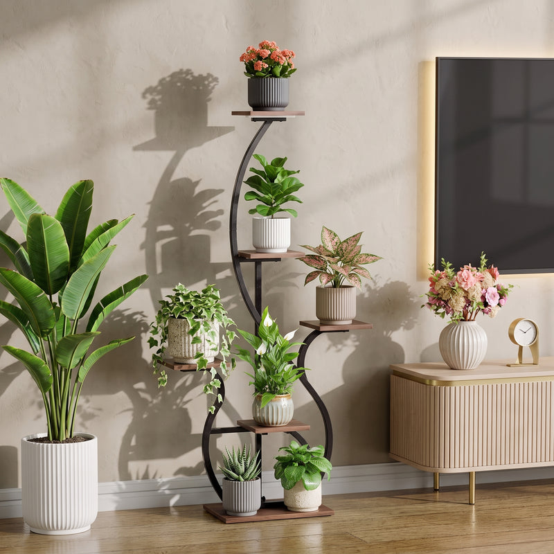 PLANT STAND WITH GROW LIGHTS – MULTI-TIER INDOOR SHELF - 8