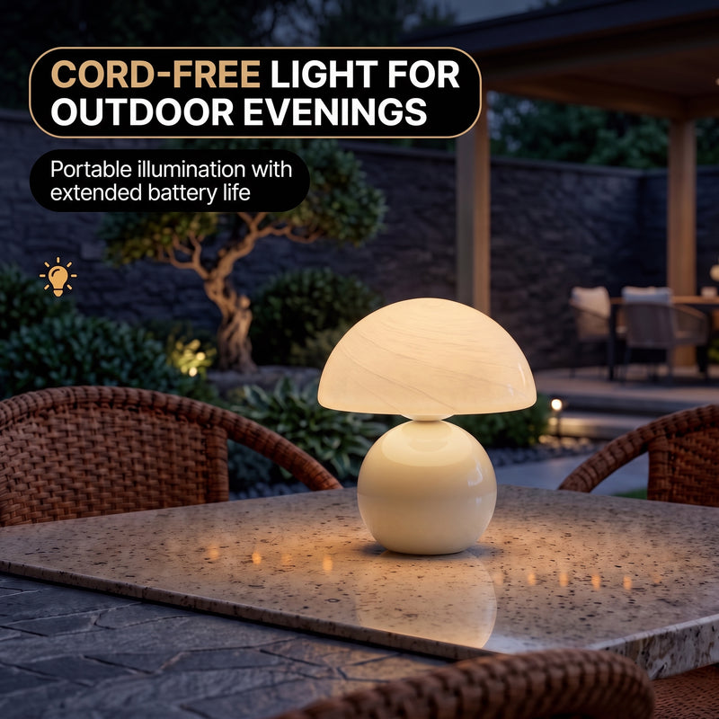 MUSHROOM LAMP – CORDLESS, RECHARGEABLE & TOUCH-DIMMABLE - 8