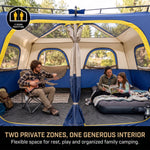 8–10 Person Instant Cabin Camping Tent with Room Divider - 8