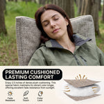 Oversized Folding Rocking Camping Chair with Padded Comfort & Portable Design - 8