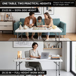 4 ft Adjustable Folding Camping Table - 8