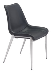 Magnus Dining Chair Black & Silver