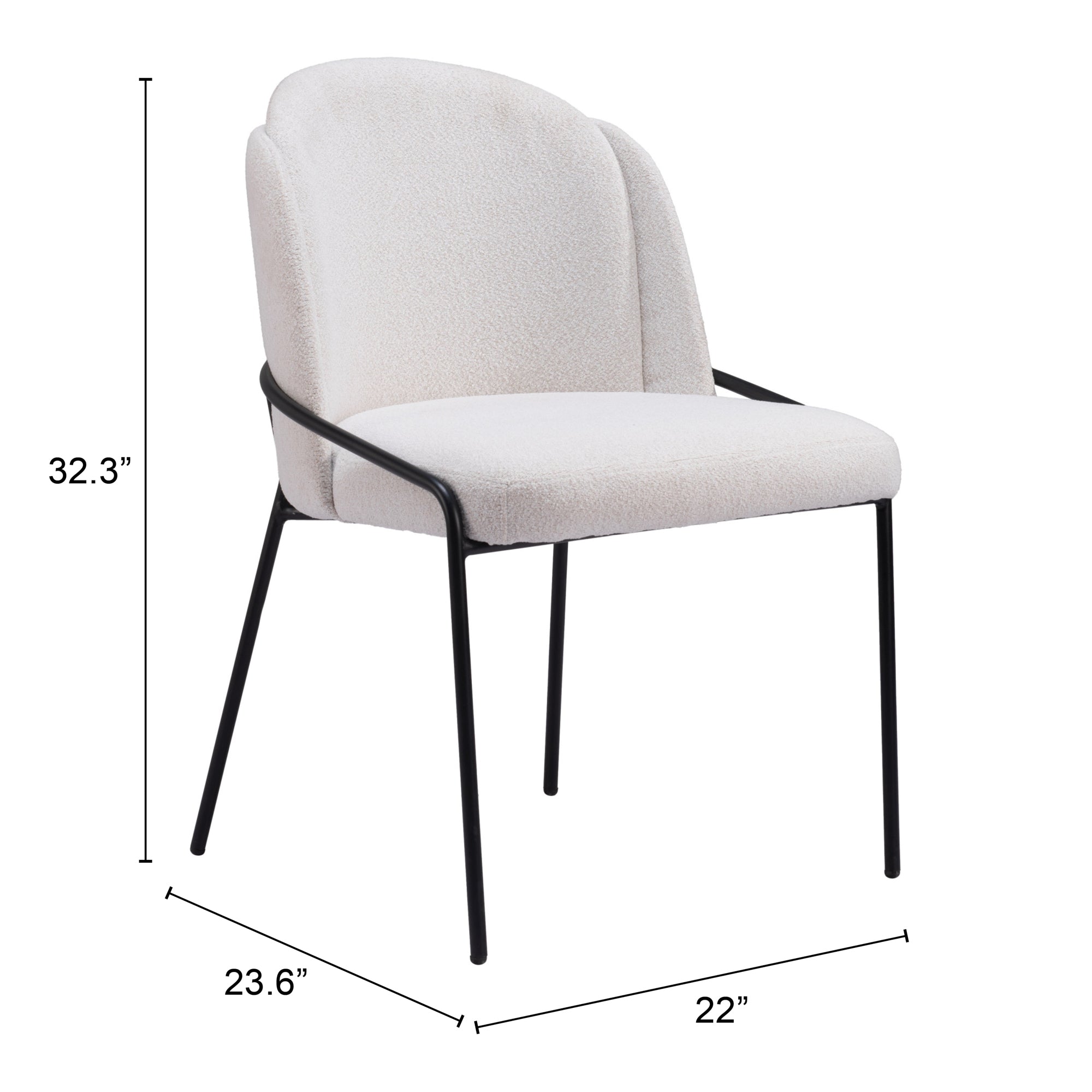 Jambi Dining Chair Ivory