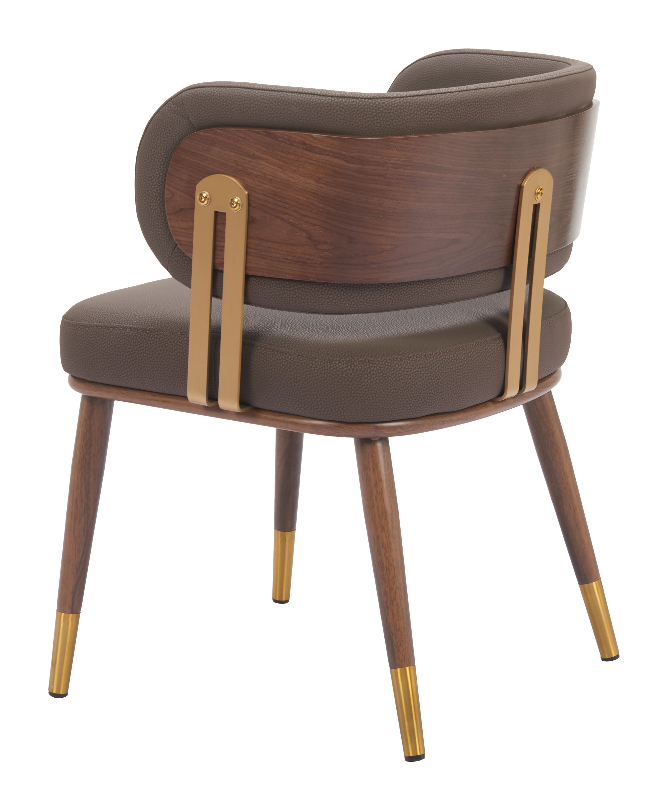 Brew Dining Chair Brown & Walnut