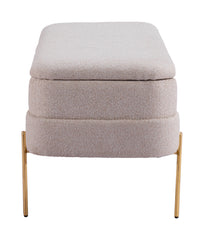 Lebreton Storage Bench Oatmeal Beige