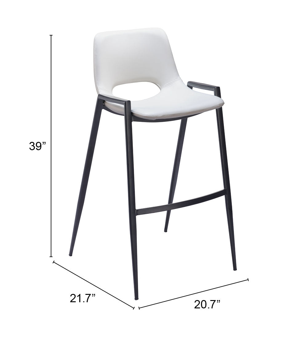 Desi Barstool White