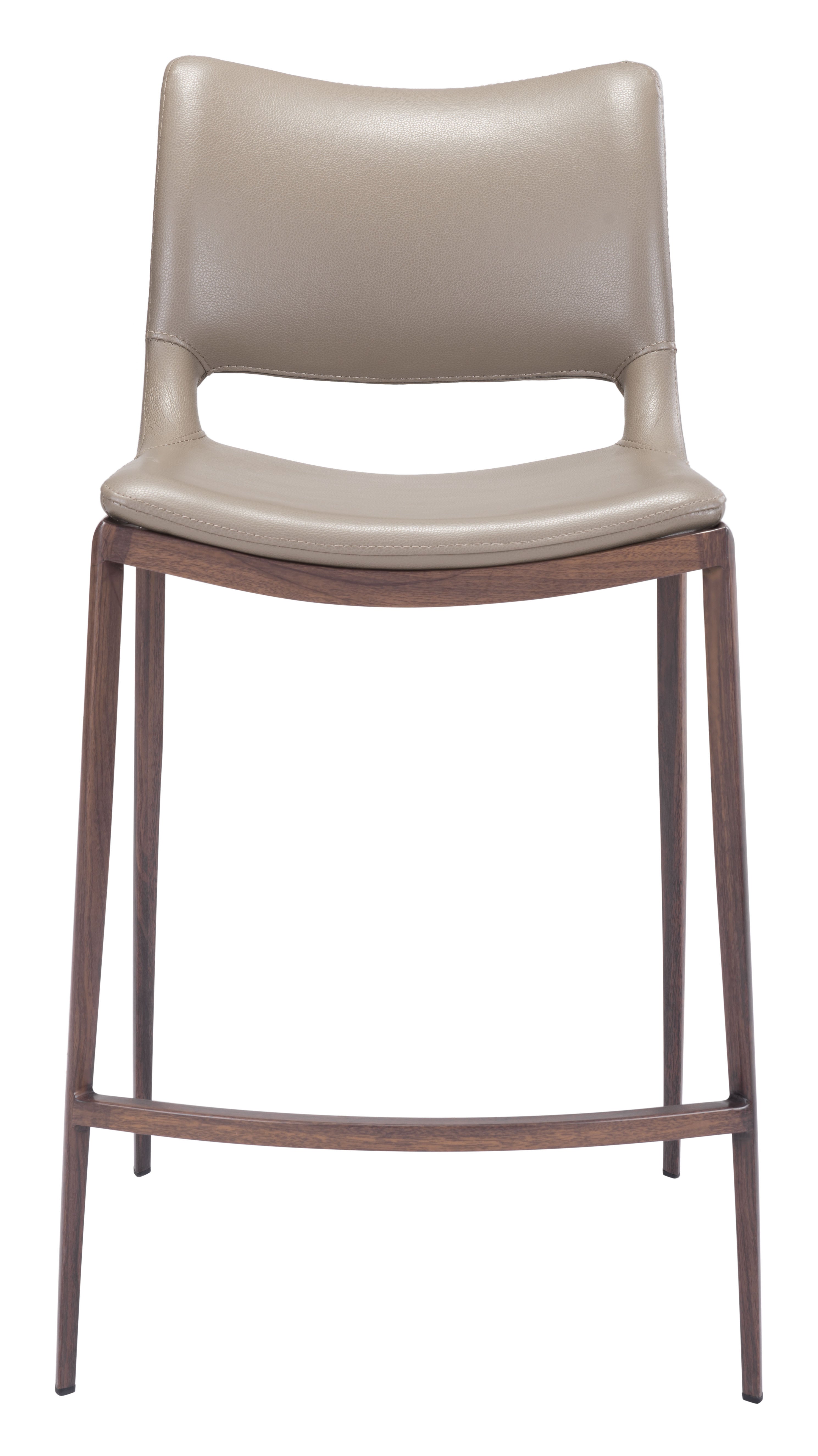 Ace Counter Stool Brown & Walnut