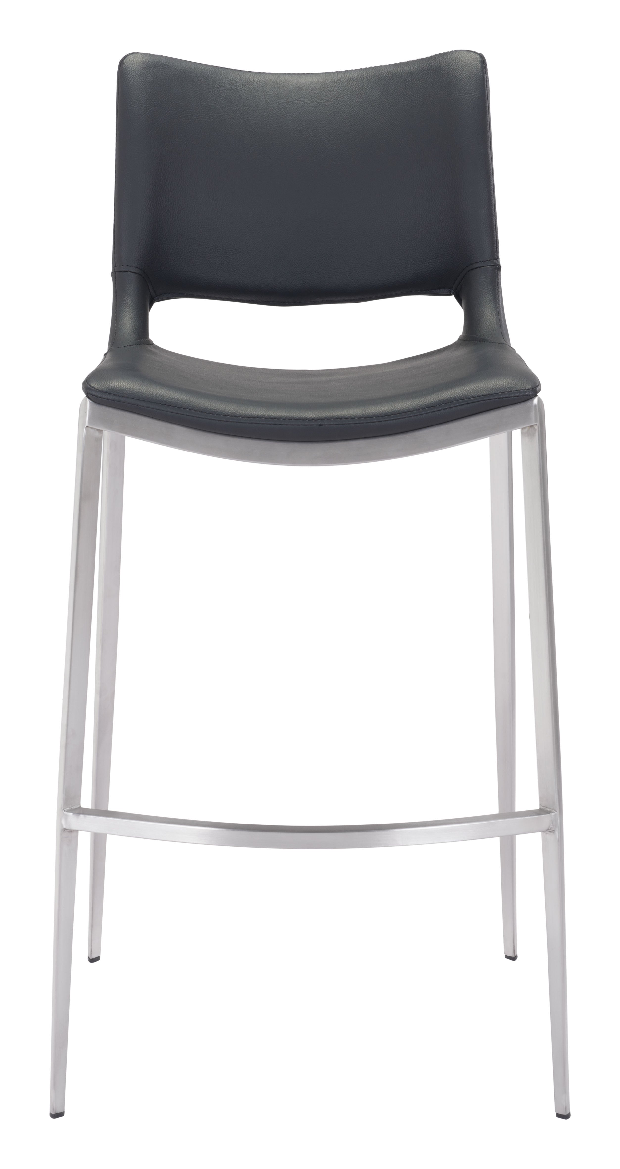 Ace Barstool Black & Silver