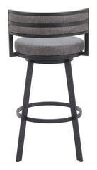 Gimsby Swivel Barstool Gray