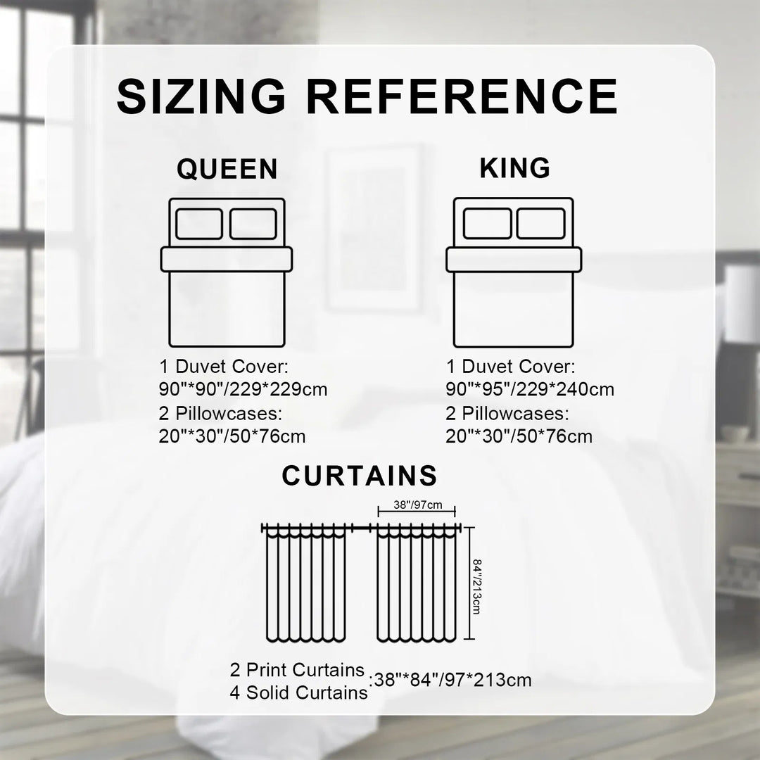 Cloud Nest 9-Piece Microfiber Bedding & Curtain Set – Zipper Sheet, All-Season Vibes