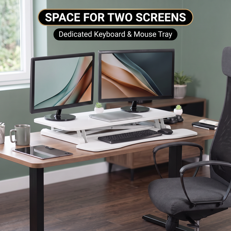 Standing Desk Converter – Adjustable Sit-to-Stand Desk Riser - 9.