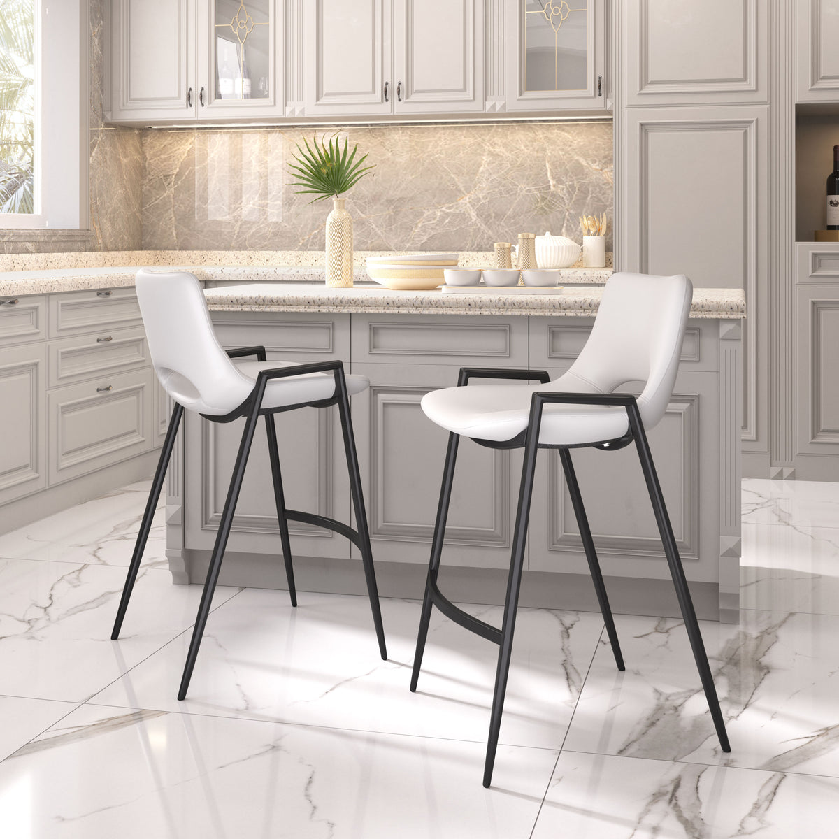 Desi Counter Stool White