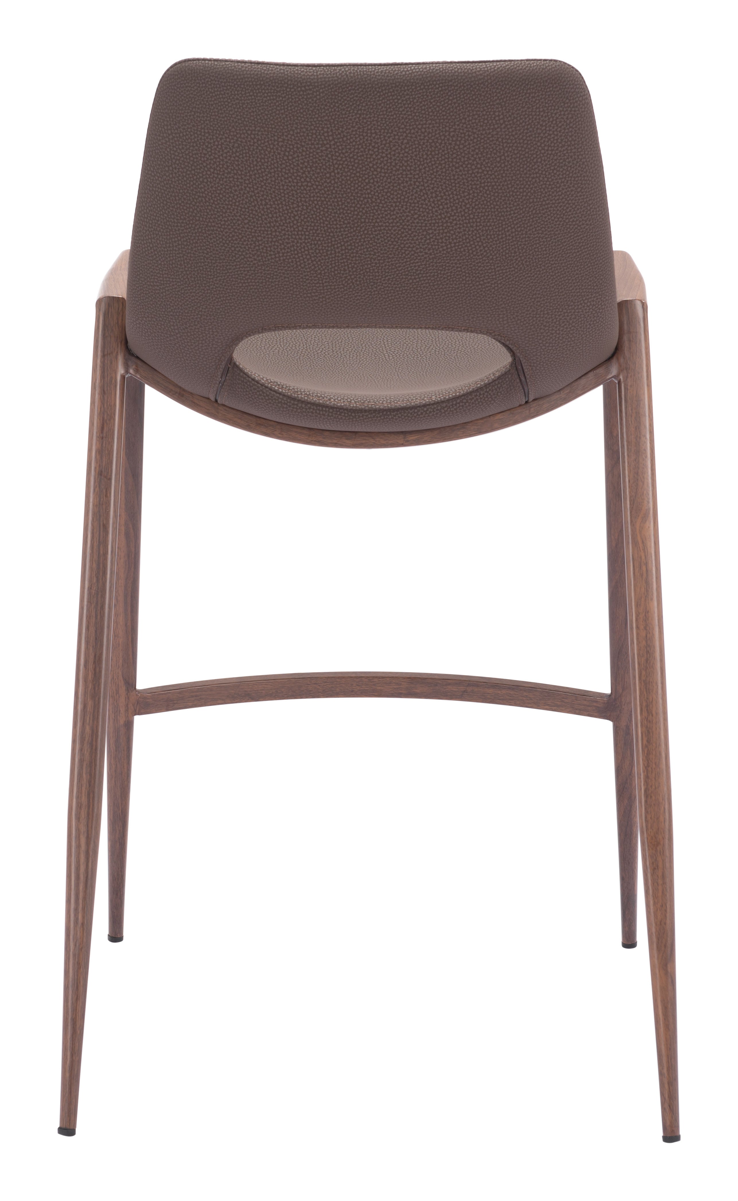 Desi Counter Stool Brown & Walnut