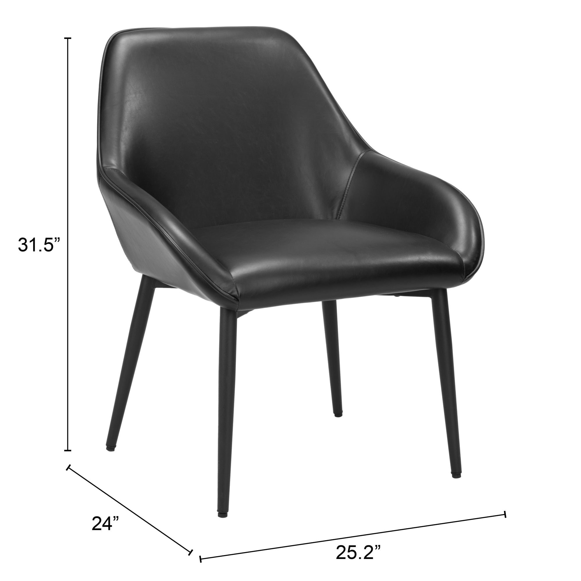 Vila Dining Chair Black