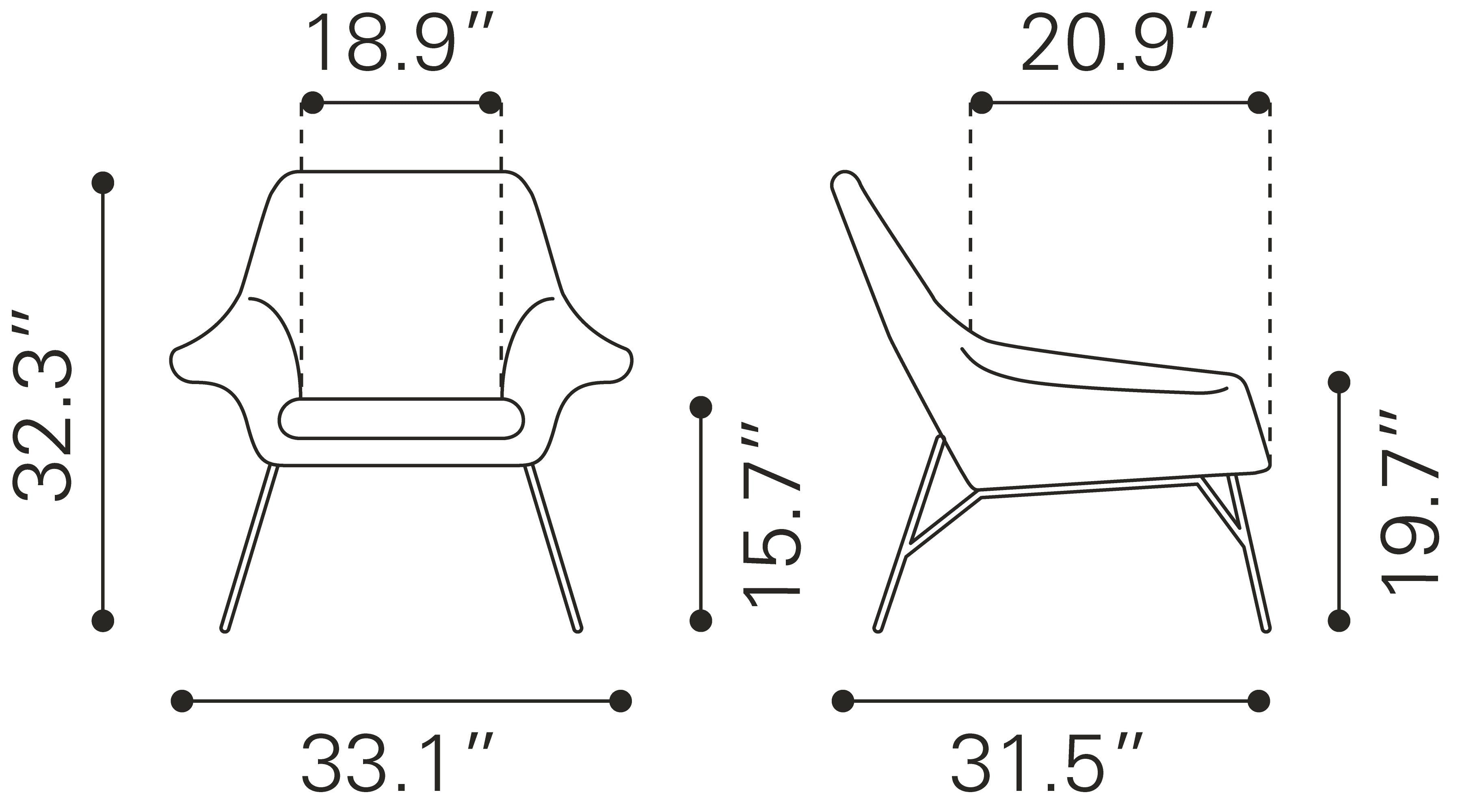 Javier Accent Chair White