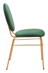 Odessa Dining Chair (Set of 2) Green & Gold