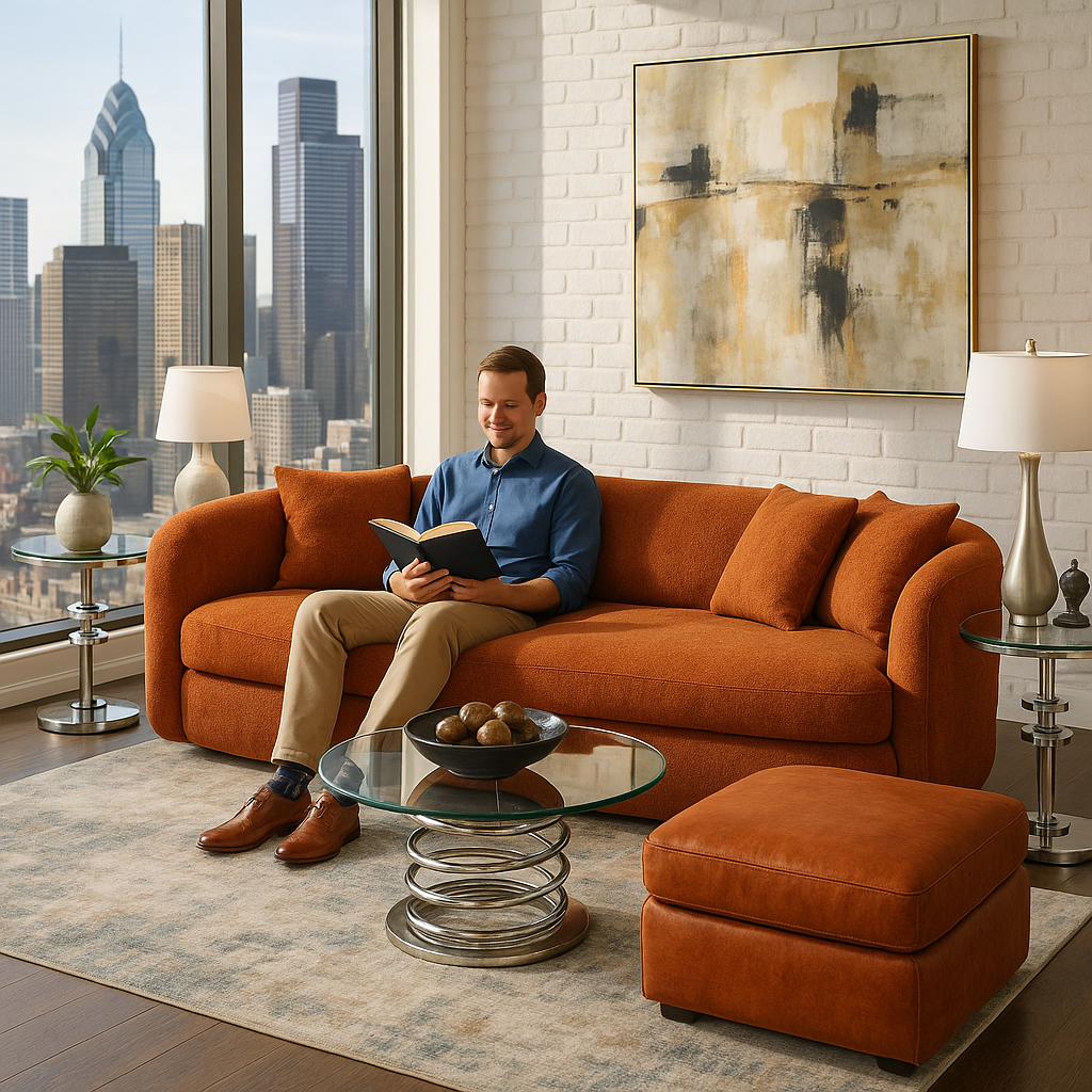 Luxury Curved Boucle Sectional - 5 Seater Half Moon Sofa for Cozy Modern Living Spaces
