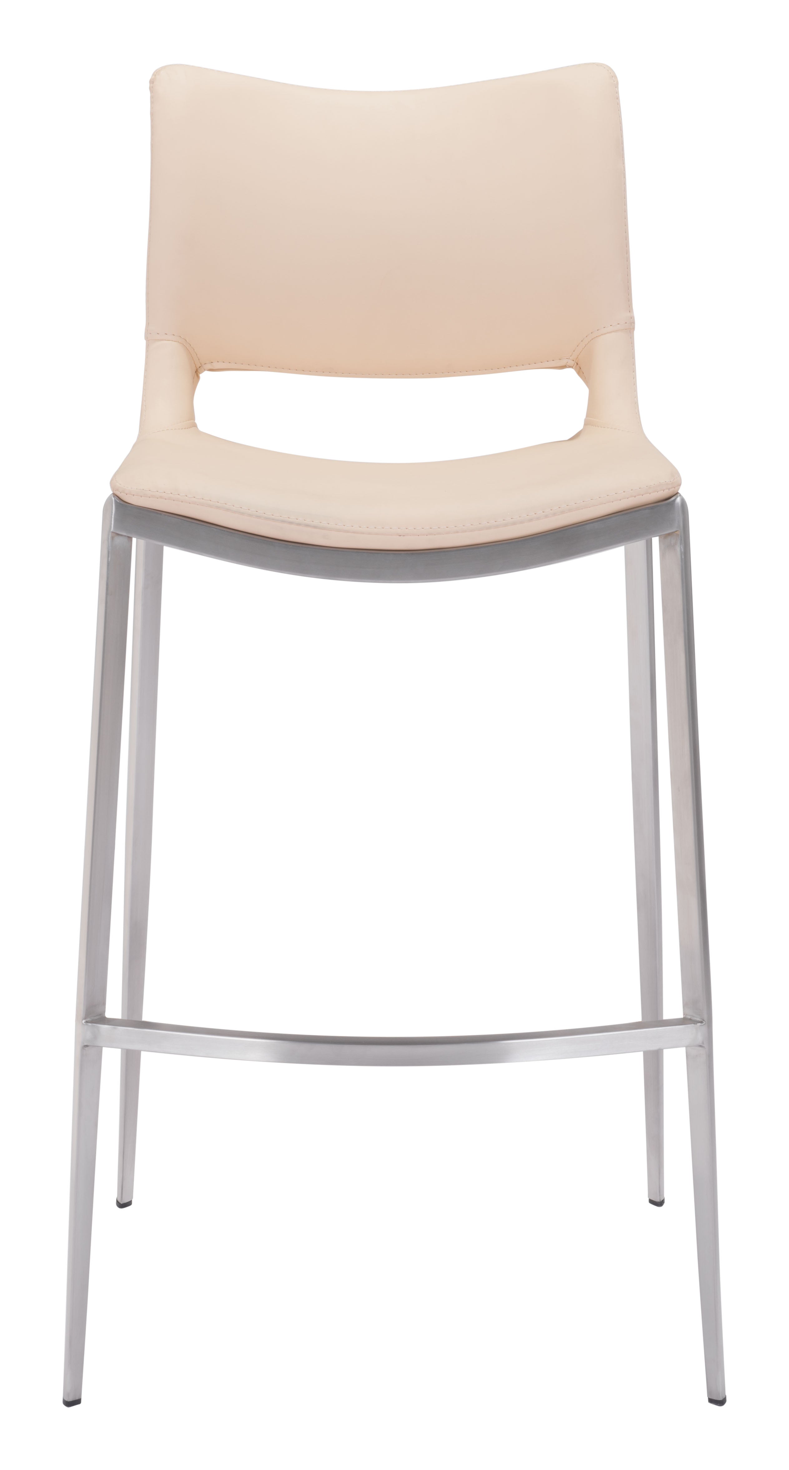 Ace Barstool Light Pink & Silver