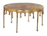 Drip Coffee Table Antique Brass