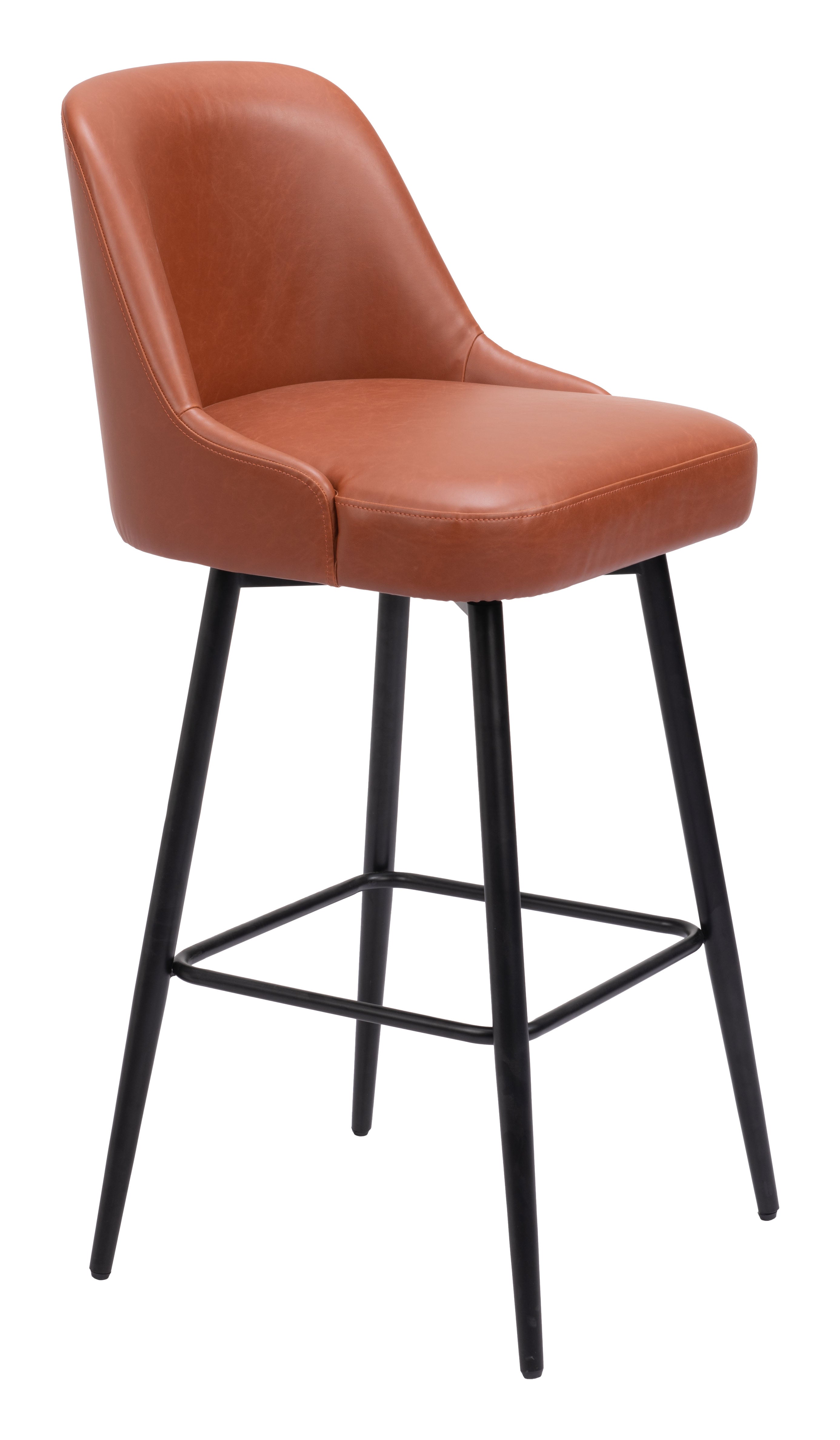 Keppel Swivel Barstool Brown