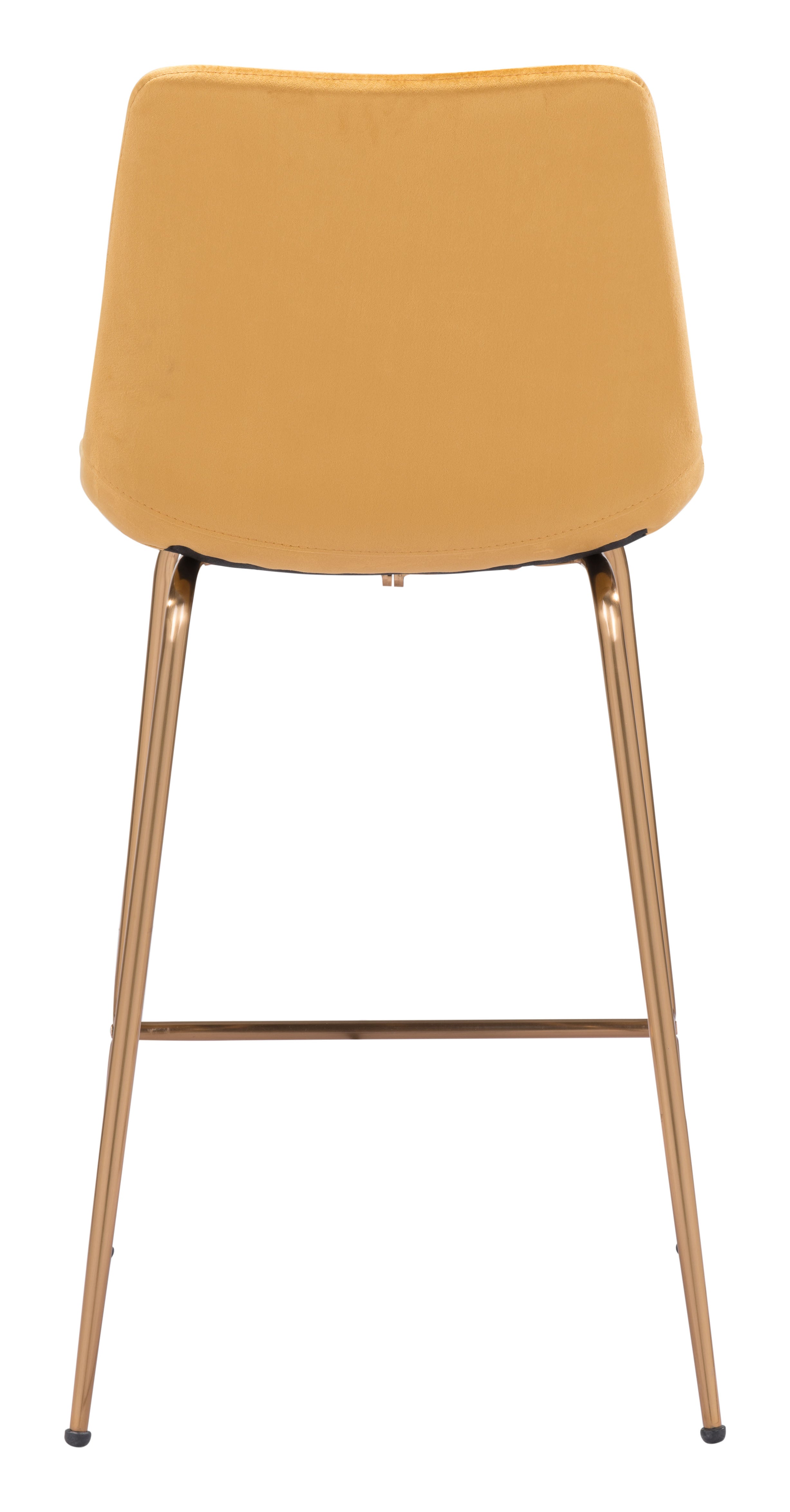 Tony Counter Stool Yellow & Gold