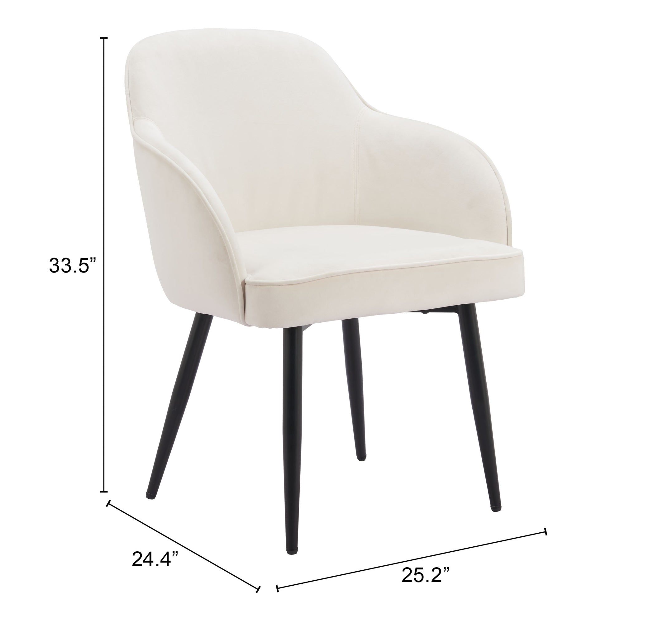 Jolie Dining Chair Ivory