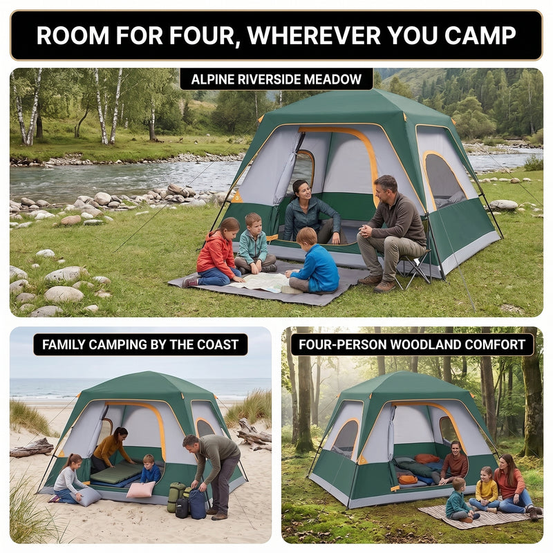 2-4 Person Dome And Cabin Camping Tents - 9