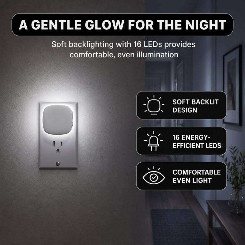 PLUG-IN NIGHT LIGHT – MOTION SENSOR, DUSK-TO-DAWN & DIMMING - 9