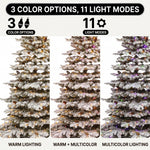 PRE LIT CHRISTMAS TREE – COLOR CHANGING LED LIGHTS WITH REMOTE CONTROL - 9