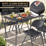 4 ft Adjustable Folding Camping Table - 9