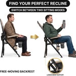 Heated Camping Chair for Adult Outdoor Activities - Portable Folding Heated Chair with 3 Adjustable Heat Levels, Heating Backrest Cushion Support 264LBS for Patio Camping (Battery Not Included) - 9