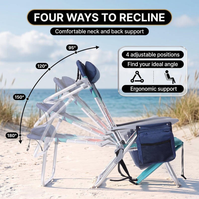 Big & Tall XL Backpack Beach Chair – 2 Pack - 9