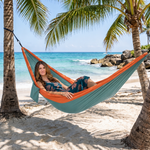 Portable Camping Hammock with Tree Straps – Lightweight Nylon Travel Hammock - 9