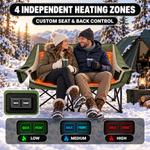 Heated Camping Chair – Single Chair & Double Loveseat Options - 9