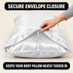 Body Pillowcase – Satin or Mulberry Silk, 20 x 54 in - 9