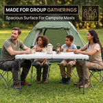 4 ft Adjustable Folding Camping Table - 9