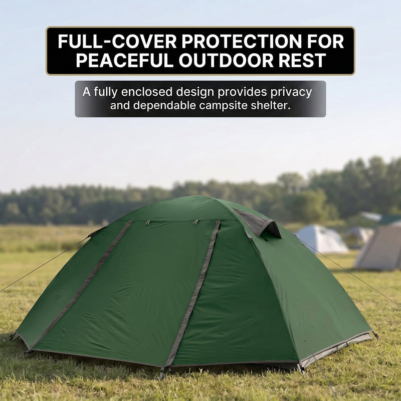 2-4 PERSON LIGHTWEIGHT BACKPACKING DOME CAMPING TENTS - 9