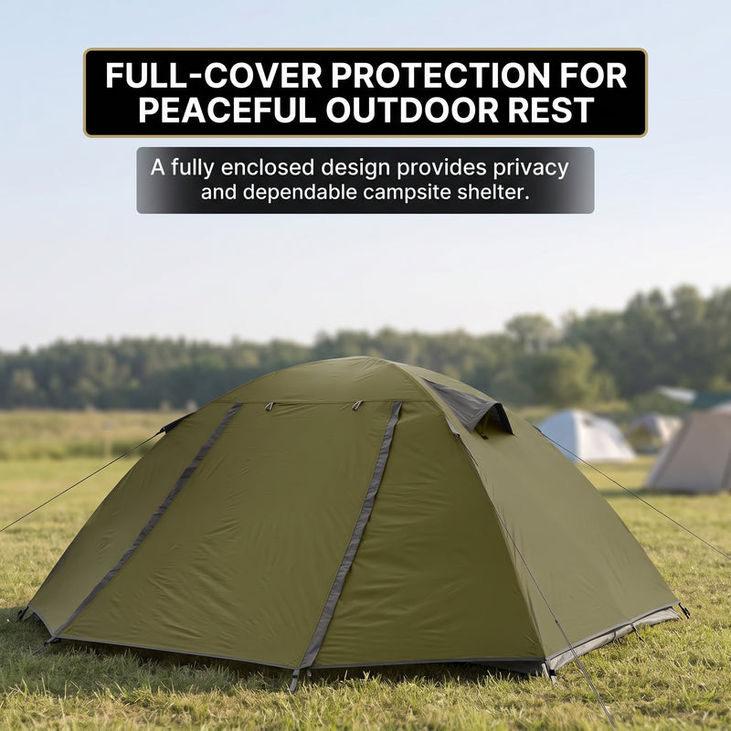 2-4 PERSON LIGHTWEIGHT BACKPACKING DOME CAMPING TENTS - 9