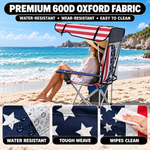 Camping Chair with Canopy – 2-Pack Folding Outdoor Chairs - 9