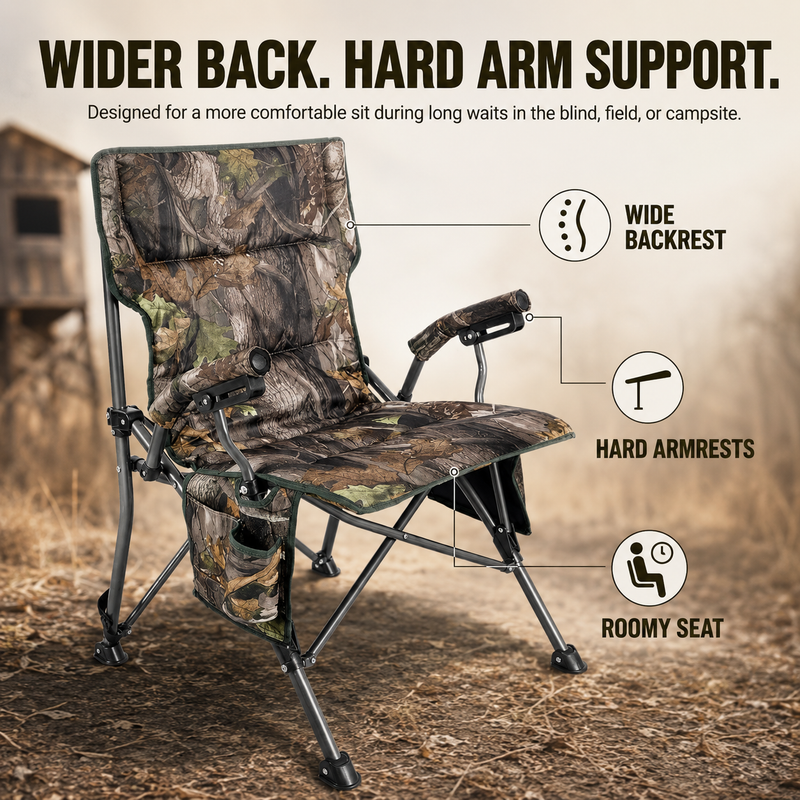 Portable Adjustable Hunting Chair with Swivel & Heated - 9