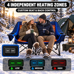 Heated Camping Chair – Single Chair & Double Loveseat Options - 9