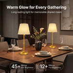Cordless Rechargeable Table Lamp with Fabric Shade – Dimmable LED Desk Lamp - 9