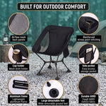 Ultralight Folding Camping Chair – Portable Outdoor High-Back Seat - 9