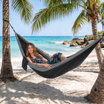 Portable Camping Hammock with Tree Straps – Lightweight Nylon Travel Hammock - 9
