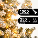 PRE LIT CHRISTMAS TREE – COLOR CHANGING LED LIGHTS WITH REMOTE CONTROL - 9