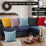 Christmas Pillow Covers 18x18 – Decorative Set of 2 - 9