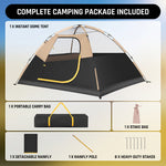 4-6 Person Instant Cabin Camping Tent with Rainfly & Carry Bag - 9