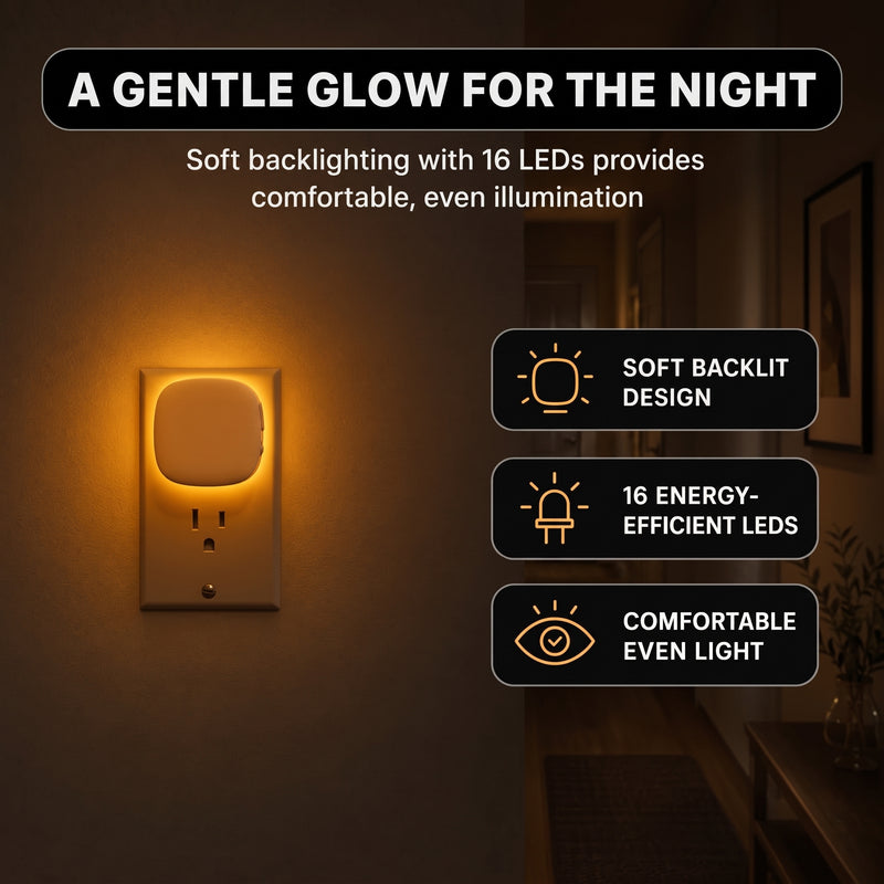 PLUG-IN NIGHT LIGHT – MOTION SENSOR, DUSK-TO-DAWN & DIMMING - 9