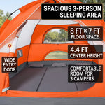 2-4 PERSON LIGHTWEIGHT BACKPACKING DOME CAMPING TENTS - 9